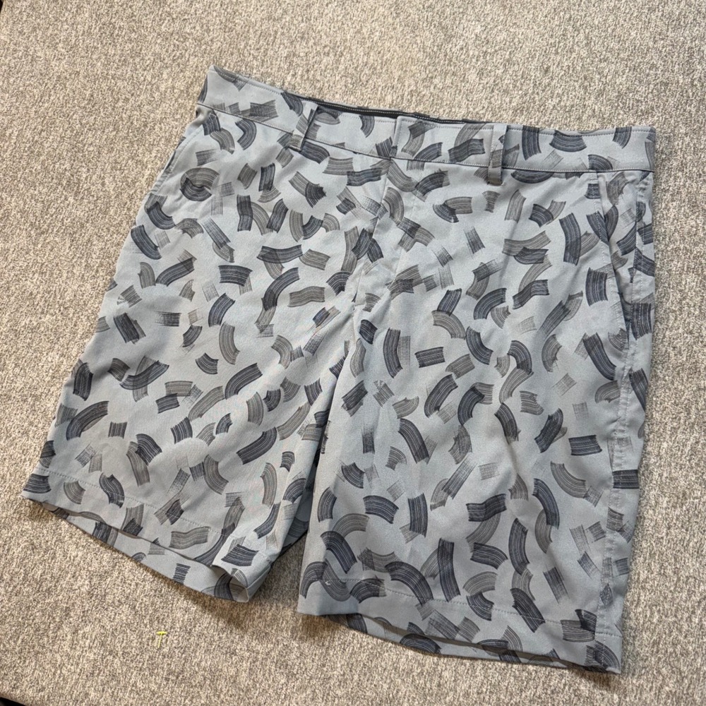 Nike Dri-FIT Repel Tour Golf Shorts Mens 36 Grey Black Brushstroke FD5725-070